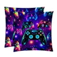 thumbnail image 1 of Game Controller Throw Pillow Covers Covers Set of 2, Velvet Cushion Case with Unique Patterns for Bed Pillows, 16x16 18x18 20x20 Inches,for Various Occasions, 1 of 6