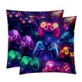 thumbnail image 1 of Game Controller Throw Pillows Set of 2 with Unique Patterns Covers - Available in 16x16, 18x18, and 20x20 Inches for Various Occasions - Includes Throw Pillow Inserts, 1 of 6