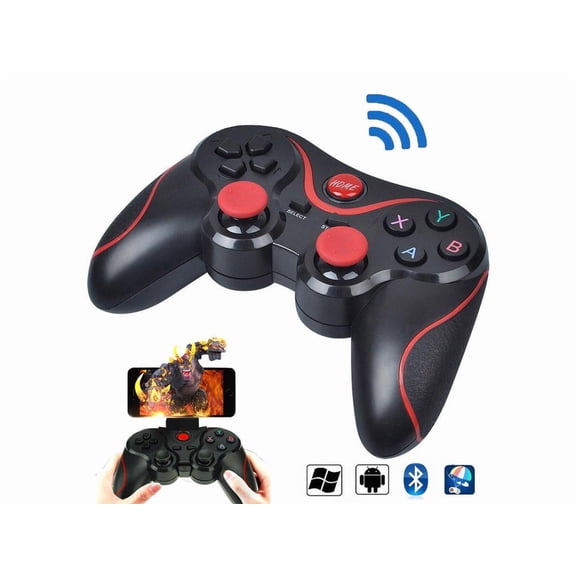 Game Controller Wireless Bluetooth Gamepad Joystick with Wireless Receiver for iOS / Android Smartphone / Tablet / Smart TV / TV box / Windows PC