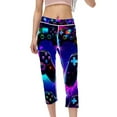 Game Controller Women's High Waist Capris Yoga Pants Women, Printed NonSeeThrough Fitness
