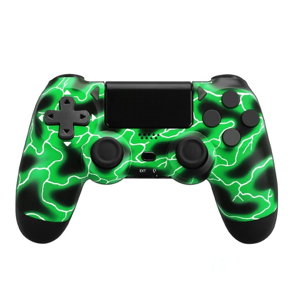 Game Controller Work for P4/Slim/Pro & PC, Wireless Controller with Dual Vibration/3.5mm Audio Jack/6-Axis Gyro/Touch Pad