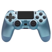 Game Controller Work for P-4/Slim/Pro & PC, Wireless Controller with Dual Vibration/3.5mm Audio Jack/6-Axis Gyro/Touch Pad