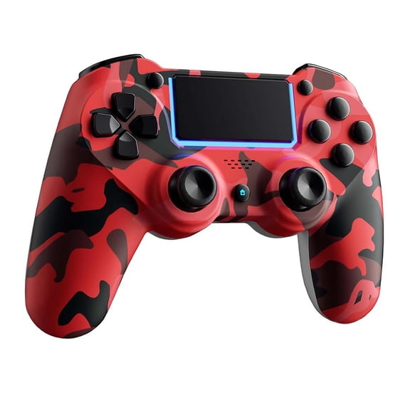 Game Controller Work for P4/Slim/Pro & PC, Wireless Controller with Dual Vibration/3.5mm Audio Jack/6-Axis Gyro/Touch Pad