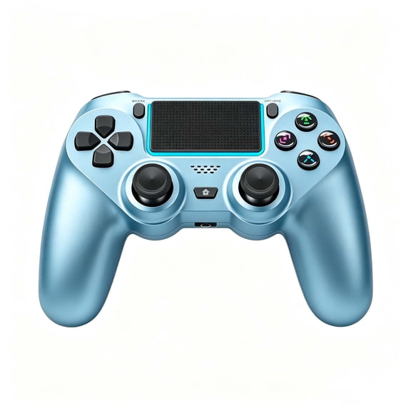 Game Controller Work for P-4/Slim/Pro & PC, Wireless Controller with Dual Vibration/3.5mm Audio Jack/6-Axis Gyro/Touch Pad
