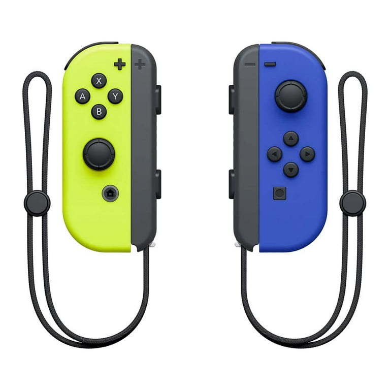 Game Controller for Nintendo Switch Controller, Left and Right Joypad  Controller - Neon Blue/Neon Yellow