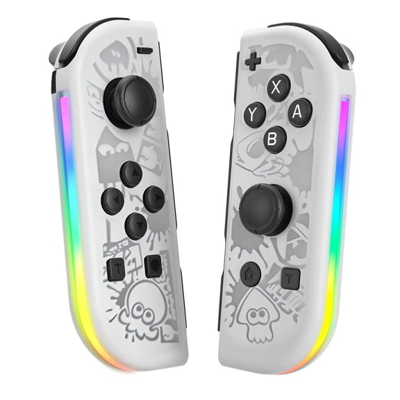 Game Controller for Nintendo Switch with RGB Lighted, Wireless Switch Joypad Replacement with Montion Control/Turbo Function/Wake-up