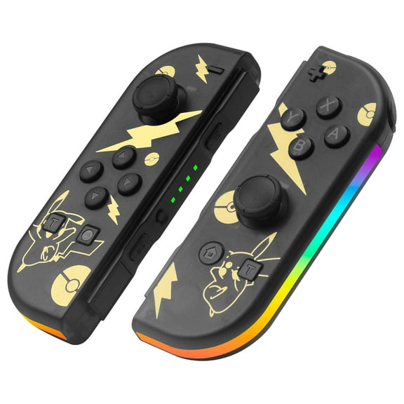 Game Controller for Nintendo Switch with RGB Lighted, Wireless Switch Joypad Replacement with Montion Control/Turbo Function/Wake-up