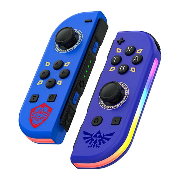 Game Controller for Nintendo Switch with RGB Lighted, Wireless Switch Joypad Replacement with Montion Control/Turbo Function/Wake-up