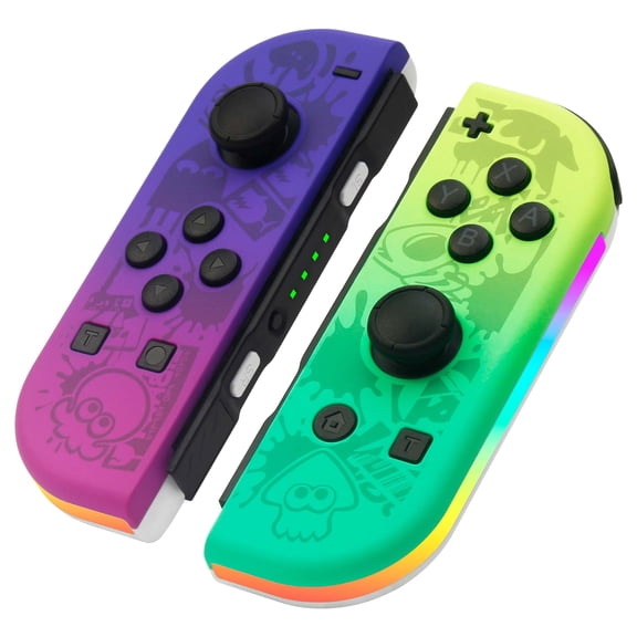 Game Controller for Nintendo Switch with RGB Lighted, Wireless Switch Joypad Replacement with Montion Control/Turbo Function/Wake-up