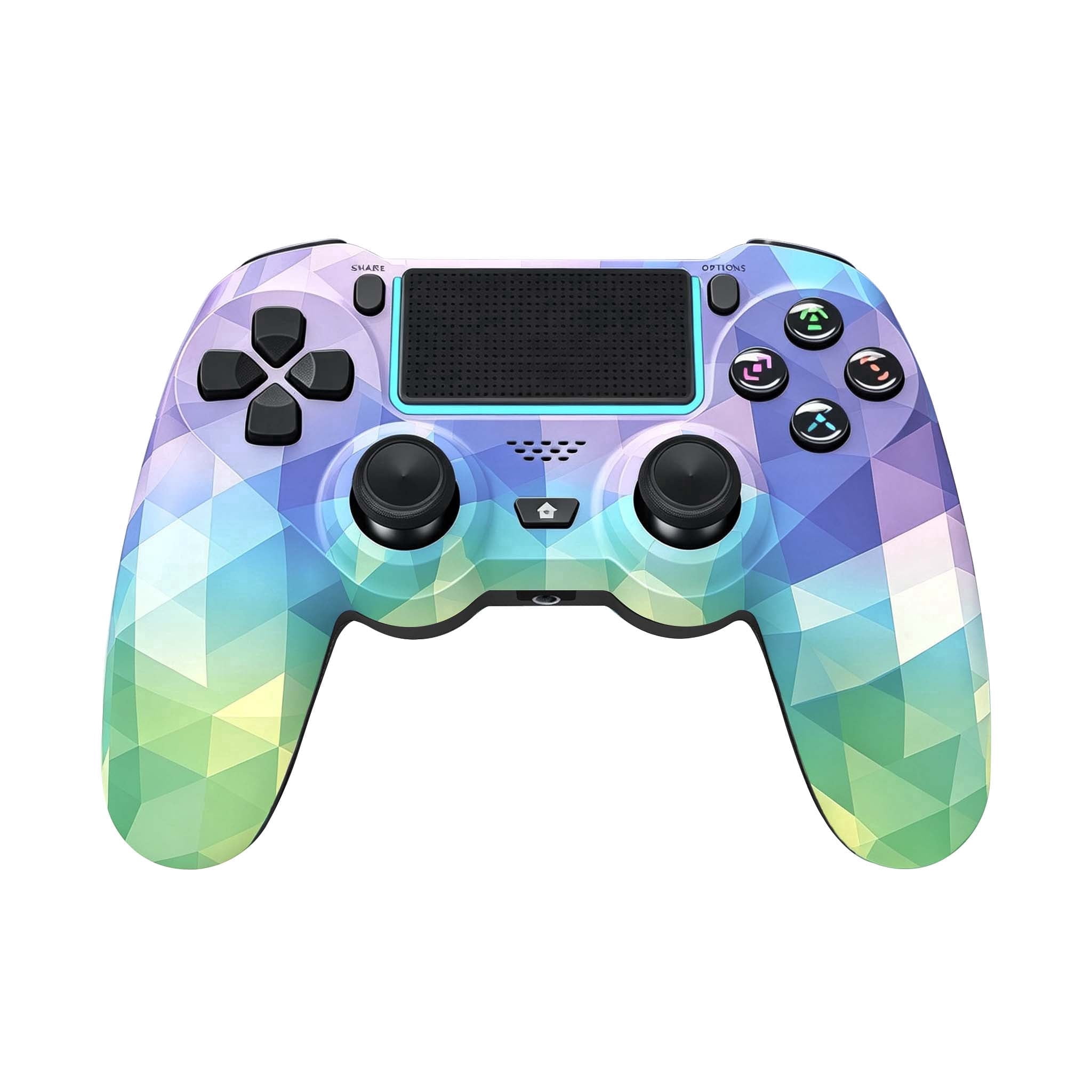 Game Controller for P4, Wireless Controller Compatible with P4/SLIM/PRO & PC with Dual Vibration & 6-Axis Gyro Sensor