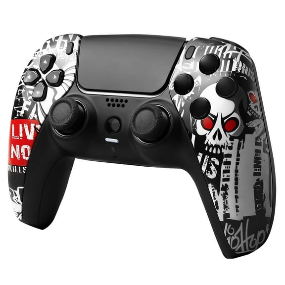 Game Controller for PS5 Pro/Slim/PC, Wireless Controller with Dual Vibration/6-Axis Gyro/Mic Speaker