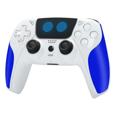 Game Controller for PS5/Slim/Pro/PC, Wireless Controller Gamepad Support Dual Vibration/6-Axis Gyro - White