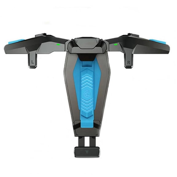 Game Controller for iOS and Android, Zero Latency Capacitive Touch Triggers, USB Plug and Play, 14.5cm ABS Black and Blue