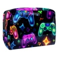 thumbnail image 1 of Game ControllerCosmetic Storage Bag with Zipper, Printed Design | Makeup Organizer, Travel Organizer, Small Makeup Organizer, Small Travel Pouch for Ladies and Girls, 1 of 6