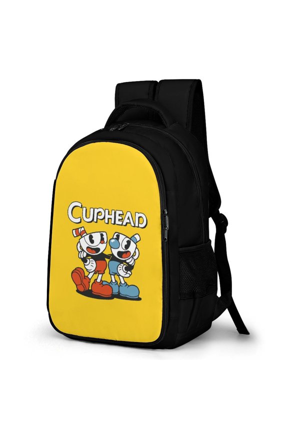 Game Cup Head 16 Inch Multifunctional Backpack, Leisure Backpack for Adults , Size 16.5x 12.6 X 7.3 Inch ,Large Capacity Travel Backpack, Large Capacity Computer Bag