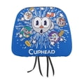thumbnail image 1 of Game Cuphead Car Headrest Cover 2 Pcs Vehicles Seat Pillow Cover Protector Accessories Decor Auto Front/Rear Seats Head Rest Cover 2 Pcs Universal Fit Most Cars Sedan SUV Van, 1 of 7