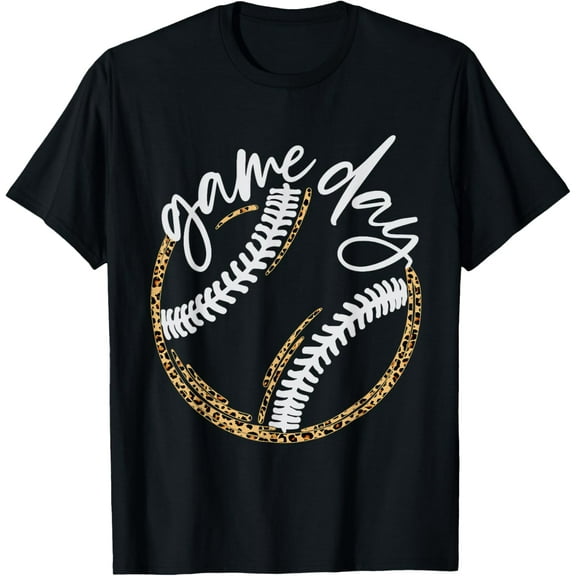 Game Day Baseball Baseball Life Softball Life for Mom T-ShirtMen's and women's short-sleeved pure cotton shirts