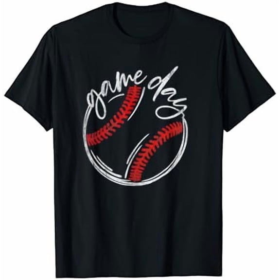 Game Day Baseball Funny Baseball Lovers Softball Life Mom T-Shirt, Unisex T-Shirt