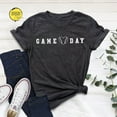 thumbnail image 1 of Game Day Baseball Heart T-Shirt: Sports Lover Tee Tshirt All Size S-5XL, 1 of 5