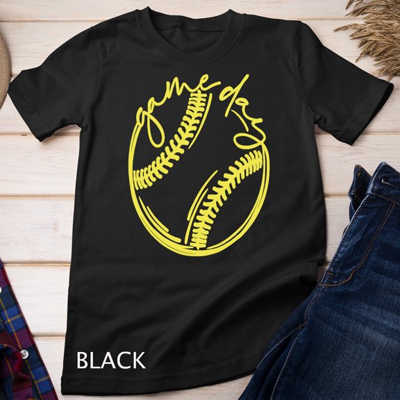 Game Day Baseball Life Softball Pattern Mother T-Shirt
