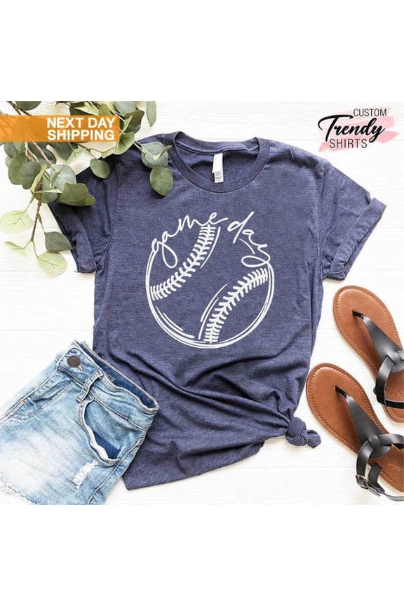 Game Day Baseball Shirt, Softball Player Gifts, Game Day Softball, Baseball Shirts for Women, Softball Mom Shirt, Softball Gifts for Parents SWEATSHIRT All Size S-5XL