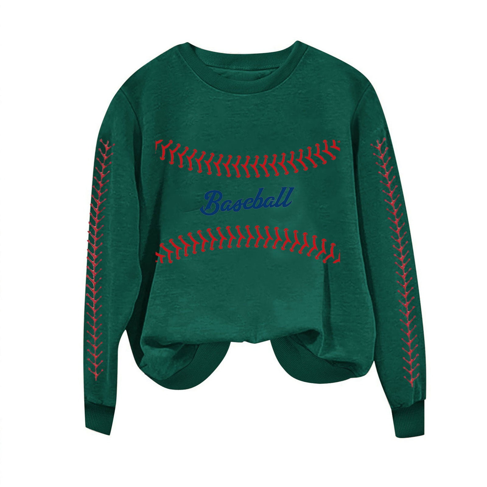 Game Day Baseball Sweatshirt for Women Long Sleeve Pullover Tops Casual Loose Crewneck Funny Baseball Mom Tunic Blouse