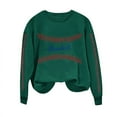 thumbnail image 1 of Game Day Baseball Sweatshirt for Women Long Sleeve Pullover Tops Casual Loose Crewneck Funny Baseball Mom Tunic Blouse, 1 of 4