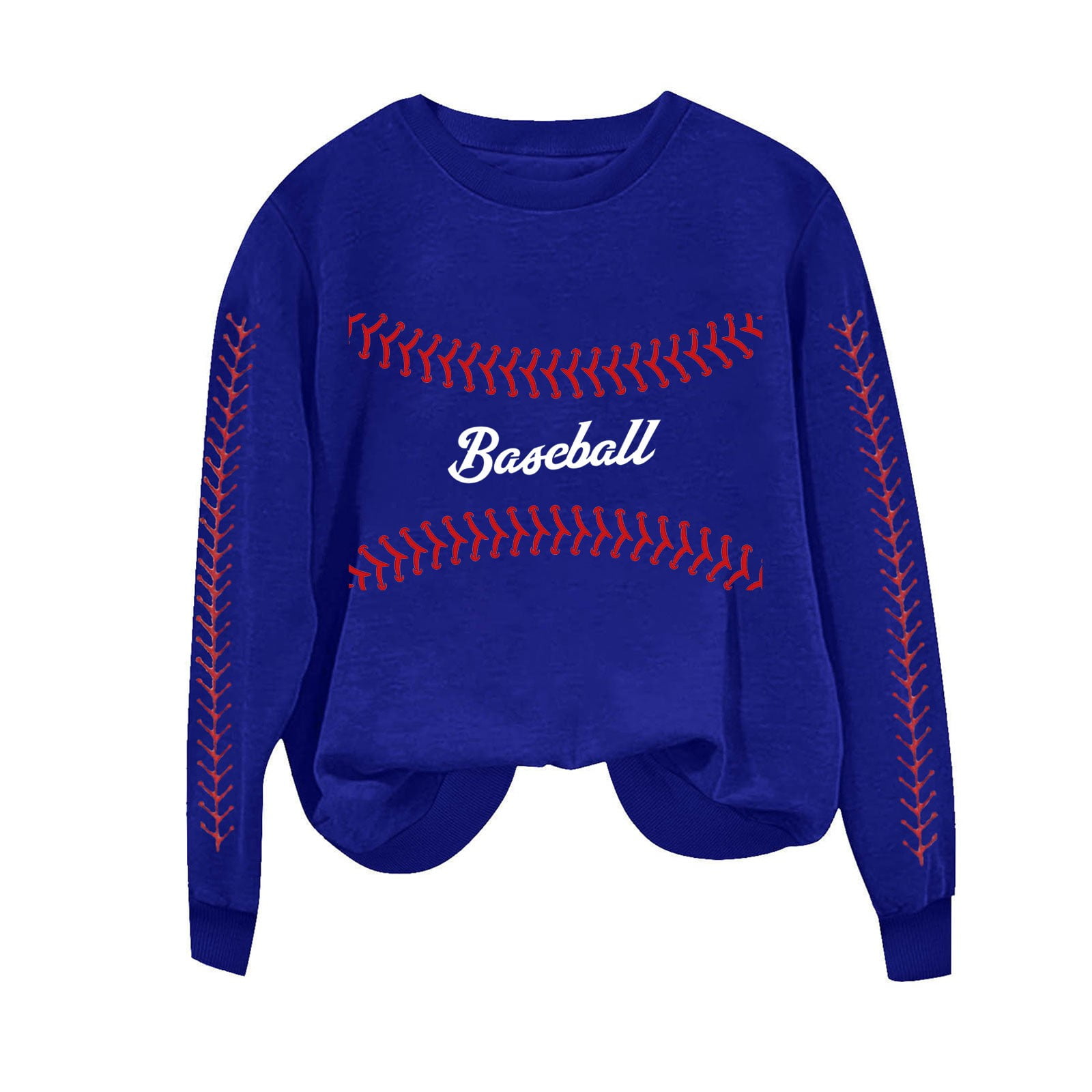 Game Day Baseball Sweatshirt for Women Long Sleeve Pullover Tops Casual Loose Crewneck Funny Baseball Mom Tunic Blouse