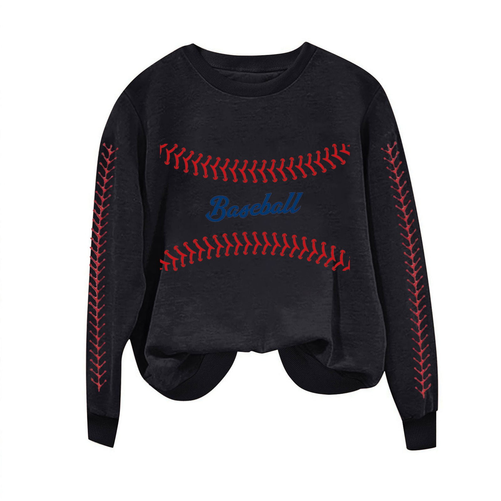 Game Day Baseball Sweatshirt for Women Long Sleeve Pullover Tops Casual Loose Crewneck Funny Baseball Mom Tunic Blouse