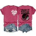 thumbnail image 1 of Game Day Baseball T-Shirt for Women Cute Mom Softball Tee Tops Funny Gameday Baseballs Casual Short Sleeve Sports Shirts, 1 of 3