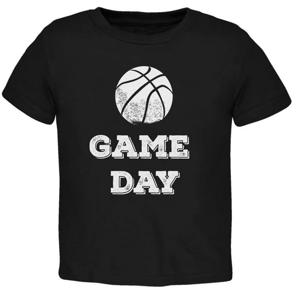 Game Day Basketball Black Toddler T-Shirt - 4T