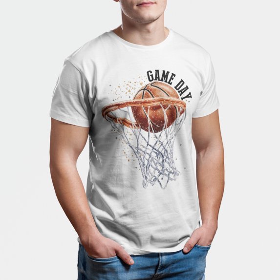 Game Day Basketball Hoop Sports Graphic T-Shirt