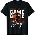 thumbnail image 1 of Game Day Basketball Shirt Wineb For Boy Girl Basketball Mom Funny Creative Graphic T-Shirt, 1 of 3