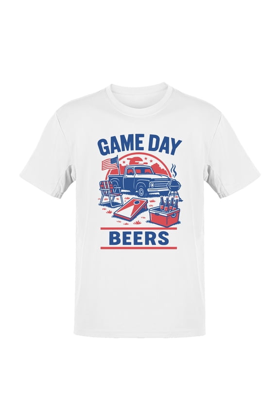 Game Day Beers Tailgate Fun Men's T-shirt