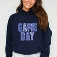 thumbnail image 1 of Game Day Blue Checkered - Womens Hoodie, 1 of 9