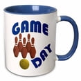 thumbnail image 1 of 3drose, Game Day. Bowling., 11oz Two-tone Blue Mug, 1 of 6