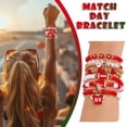 thumbnail image 1 of Game Day Bracelets, Usupdd Stackable Sports Charm Bracelets for Women Men, Football Fan Bracelet Bangles for Football Mom Accessories Jewelry Gifts, Boho Summer Beach Bracelet for Sports Fans, 1 of 7