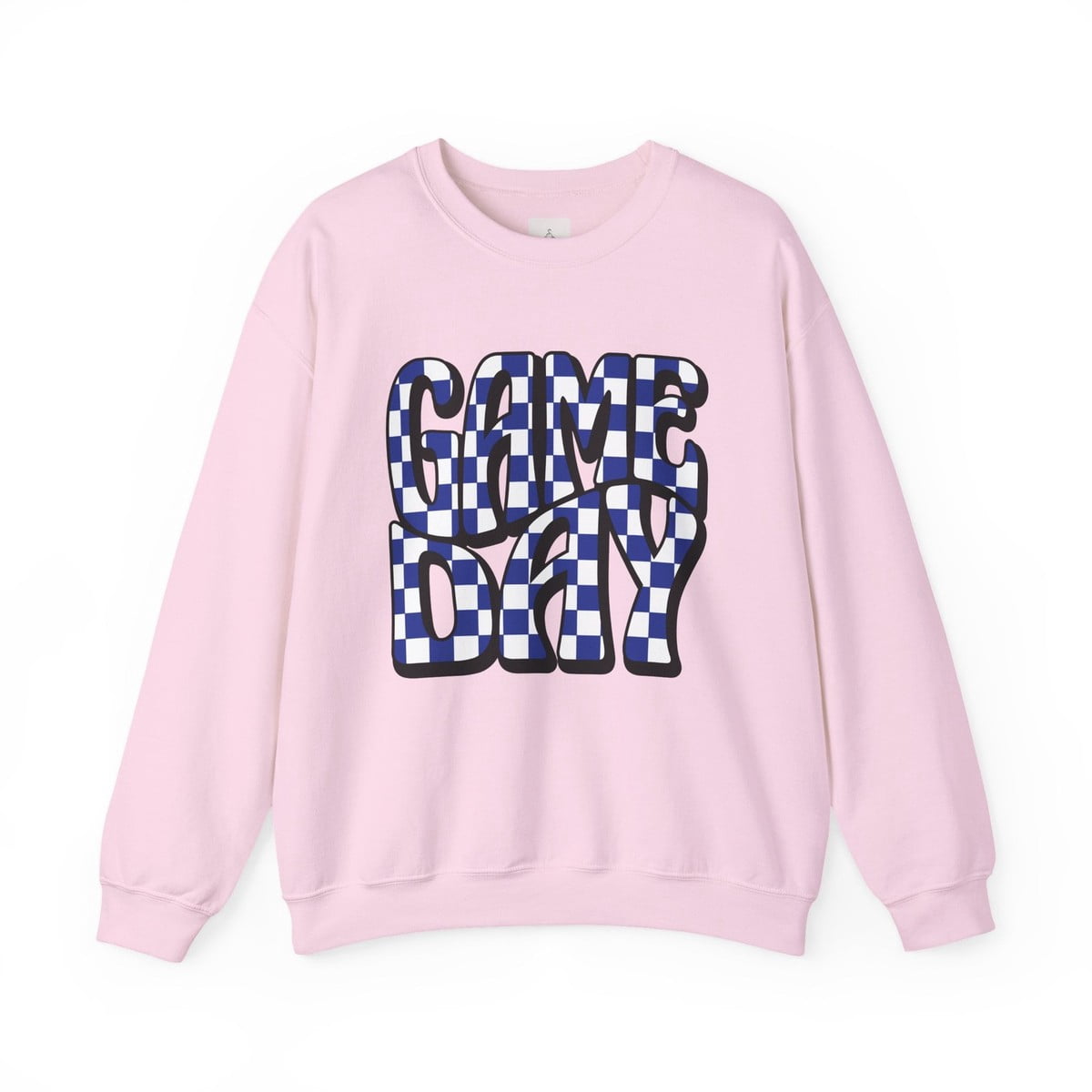 Game Day Checkerboard Text Graphic Sweatshirt - Walmart.com