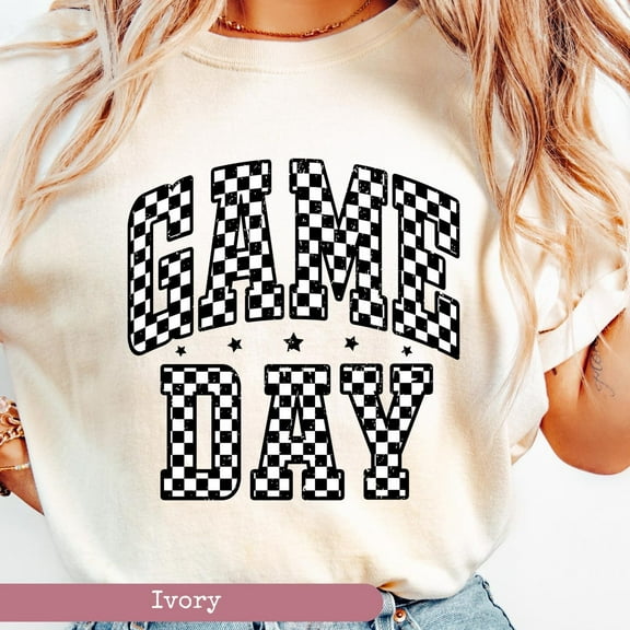 , Game Day Checkered Shirt, Retro Game Day Shirt, Game Day Shirt, Gameday Shirt Gift For Mom, Sport Lover Shirt,