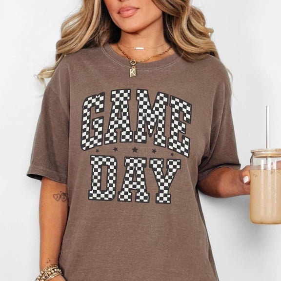 Game Day Checkered Shirt Retro Gameday Tshirt Game Day Vibes Game Day Football Shirt Gameday Tshirt Gift For Mom Friend Gift Unisex S-5XL Hot Trending Shirt, Vintage Birthday Gift