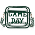 thumbnail image 1 of Game Day Clear Bag for Stadium Events, Clear Crossbody Purse for Women, Small Stadium Bag for Concerts and Sports,Green, 1 of 6