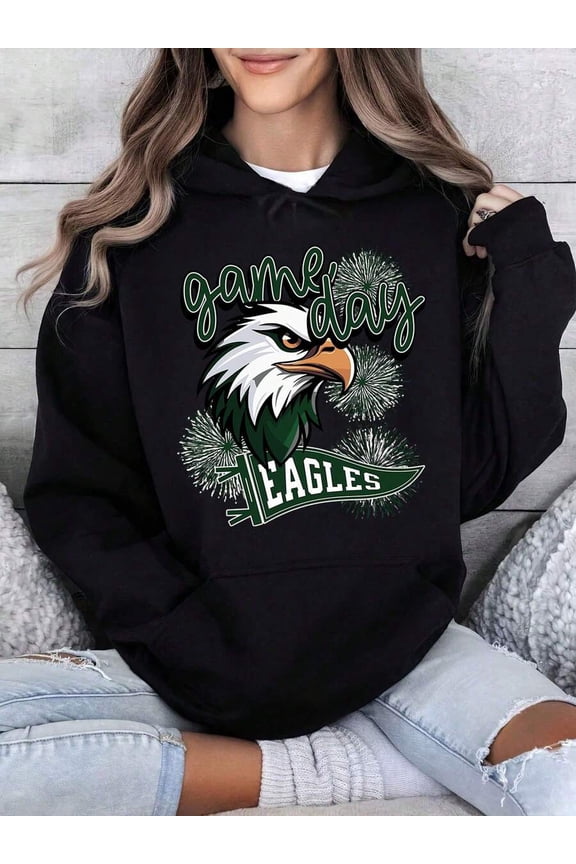 Game Day Eagles Football Hoodie Christmas Holiday Sweatshirt For Women Men Unisex Team Spirit Pullover Gift For Fans