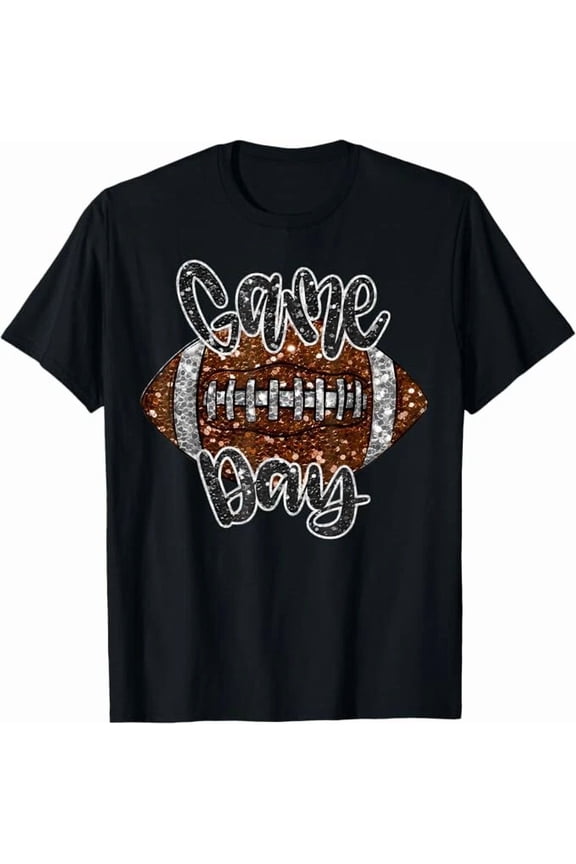Game Day Football Bling Bling Football Lover Unisex T-Shirt up to size 5XL
