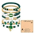 thumbnail image 1 of Game Day Football Charm Bracelet: Stackable Sports Jewelry for Moms & Dads - for Football Fans - (A), 1 of 8