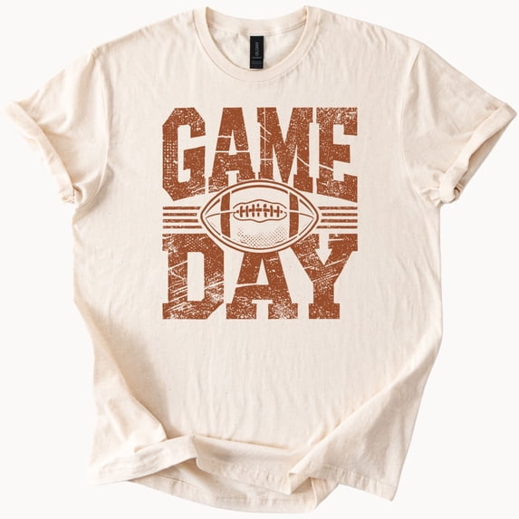Game Day Football Distressed Sports Fan T-Shirt