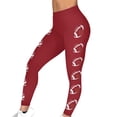 thumbnail image 1 of Game Day Football Leggings for Women Football Season Yoga Pants Sunday High Waist Graphic Workout Leggings, 1 of 9
