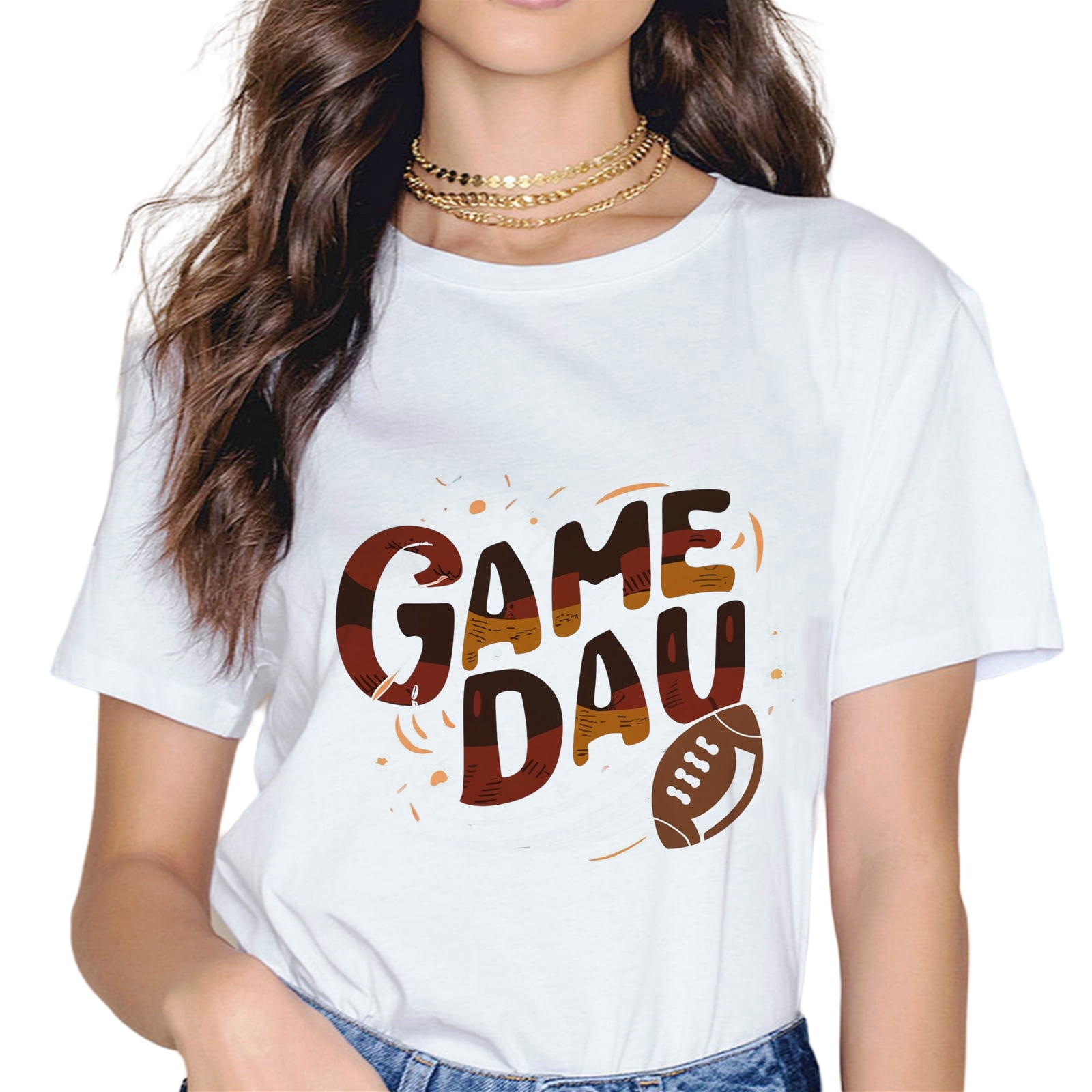 T-Shirt Humour Football Américain USA - College Gameday - 100% Coton - Taille S à 3XL - Neuf Avec étiquettes
