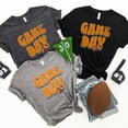 thumbnail image 1 of Game Day Football Shirt Orange and Grey | Game Day Mom Shirt | Game Day Shirt | Game Day Tee | Women's Football Shirt | Game Day T-shirt (Colors:Black; Sizes:L;), 1 of 1
