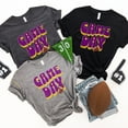 thumbnail image 1 of Game Day Football Shirt Purple and Gold | Game Day Women's Tee | Game Day Shirt | Game Day Tee | College Football Shirt | Game T-Shirt (Colors:Athletic Heather; Sizes:XL;), 1 of 1