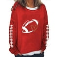 thumbnail image 1 of Game Day Football Shirt Women Football Season Tshirt Long Sleeve Graphic Tee Pullover Tops Loose Casual Lightweight Sweatshirt, 1 of 3